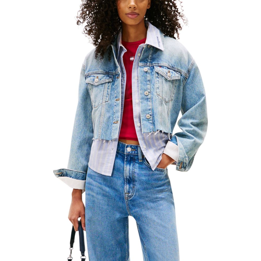 Light Blue Recycled Cotton Denim Jacket
