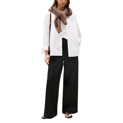 Black Organic Cotton Casual Pants