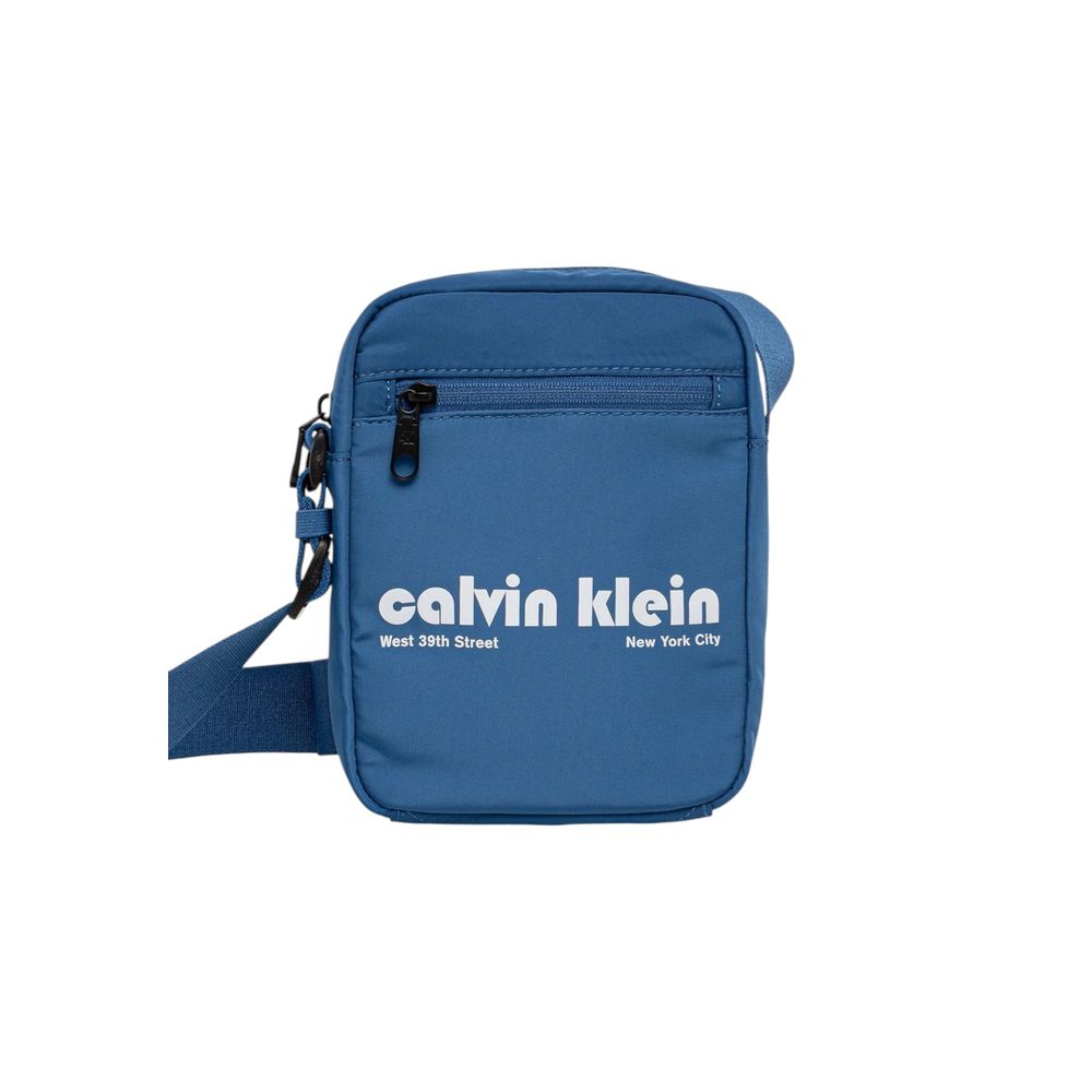 Blue Recycled Polyester Crossbody Bag