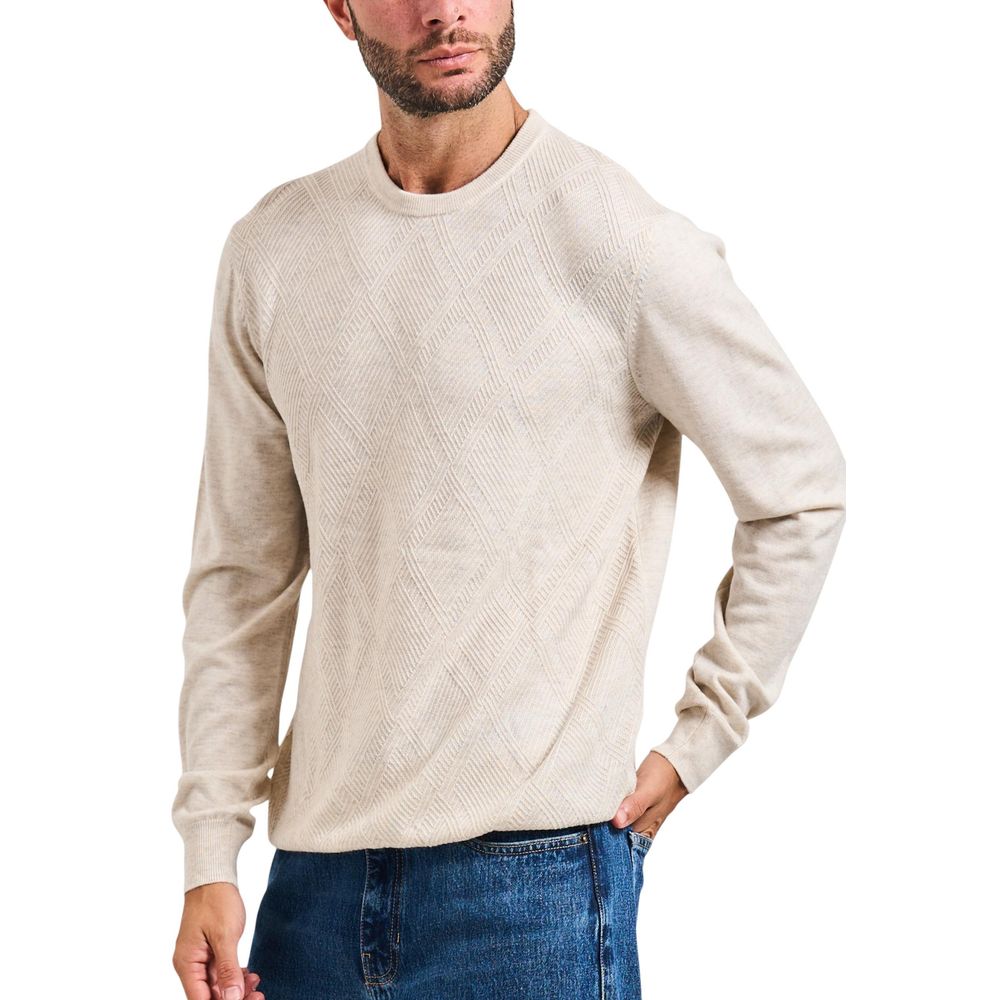 Beige Polyacrylic Sweatshirt