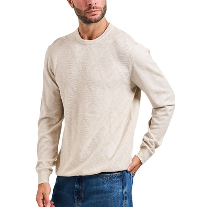 Beige Polyacrylic Sweatshirt