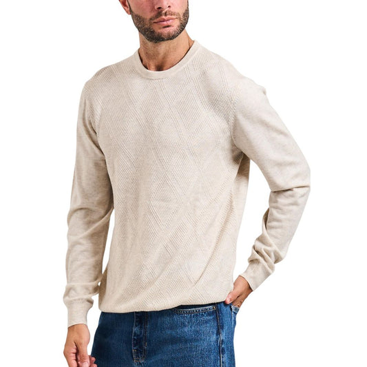 Beige Polyacrylic Sweatshirt