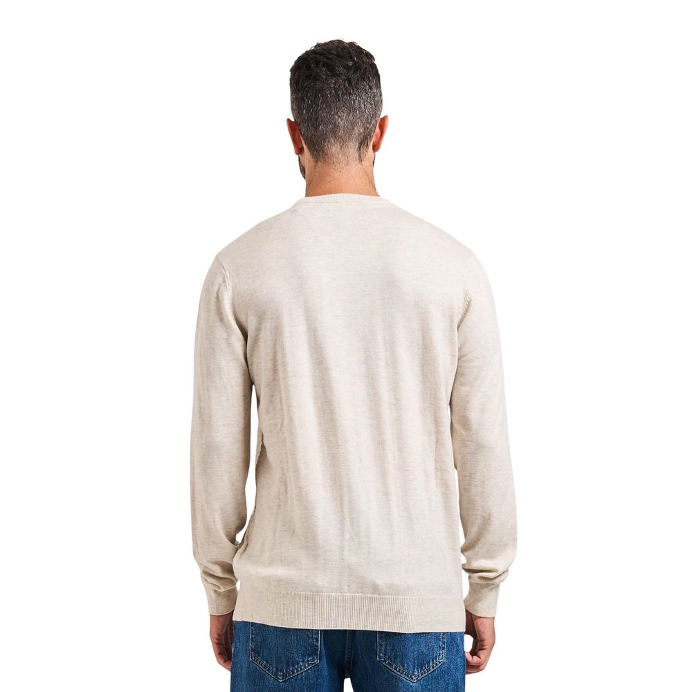 Beige Polyacrylic Sweatshirt