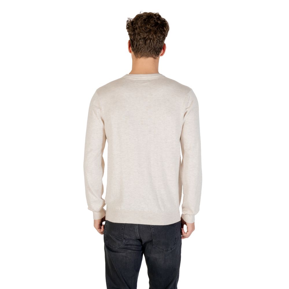 Beige Polyacrylic Sweatshirt