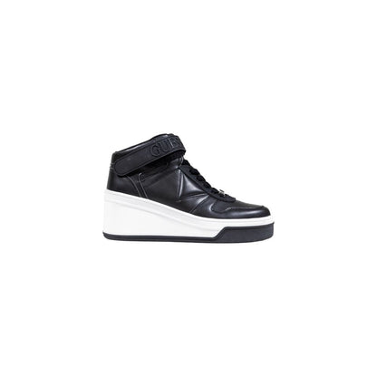 Black Polyethylene Platform Sneakers
