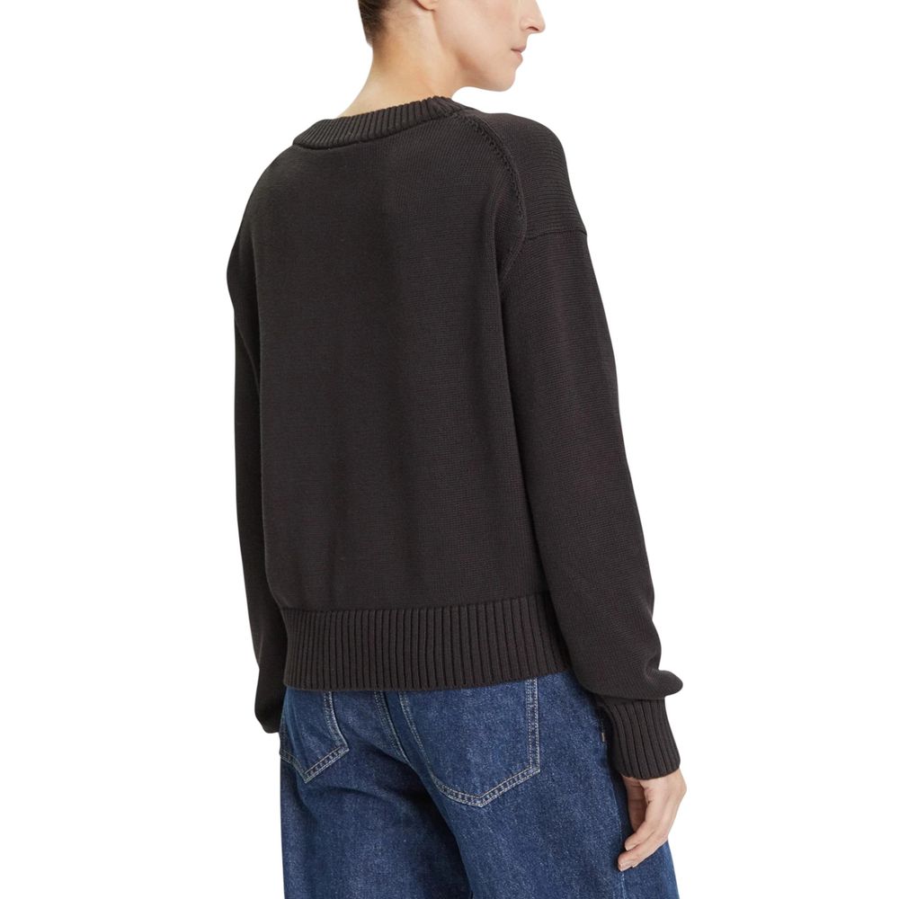 Black Cotton Sweatshirt