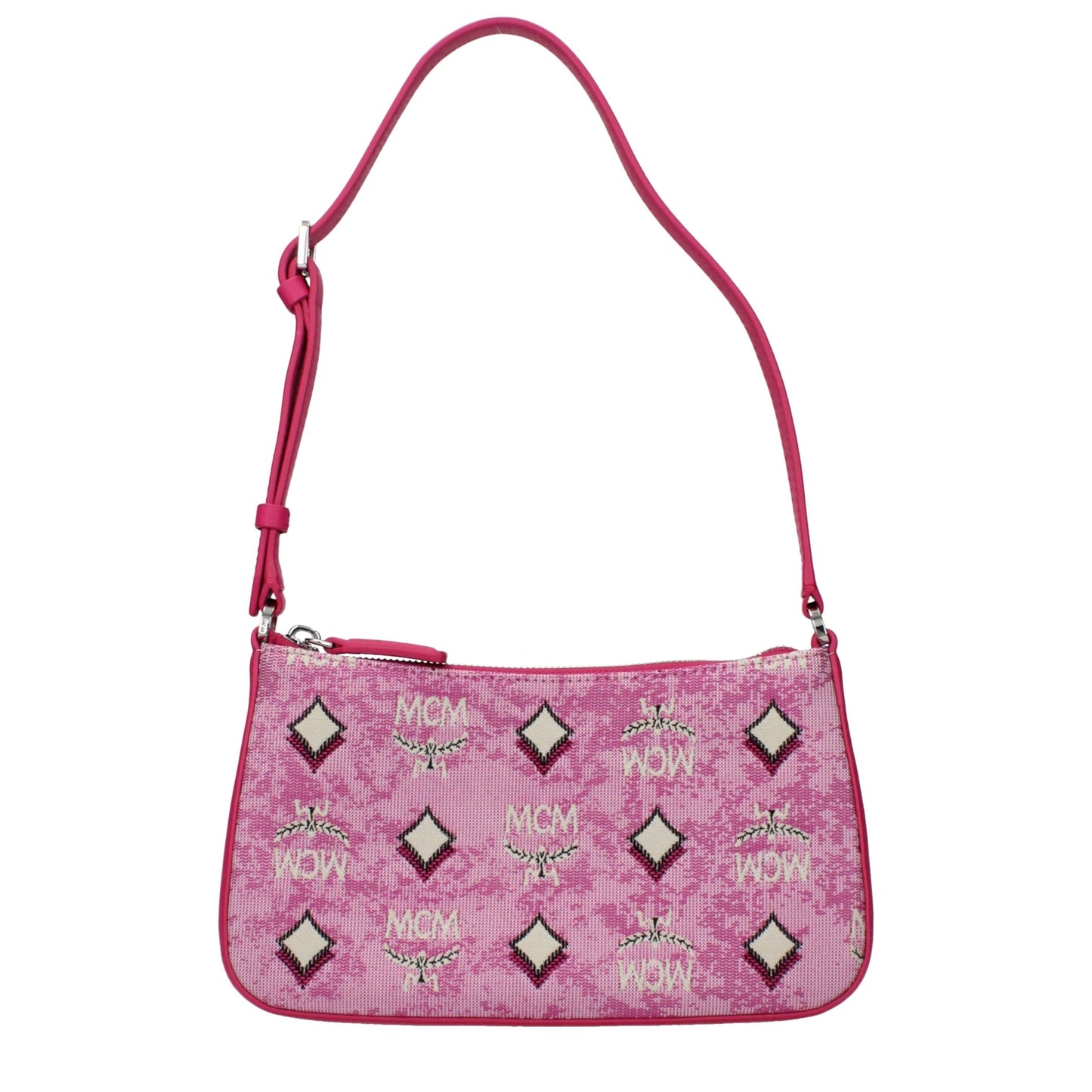 Pink Fabric Crossbody Bag