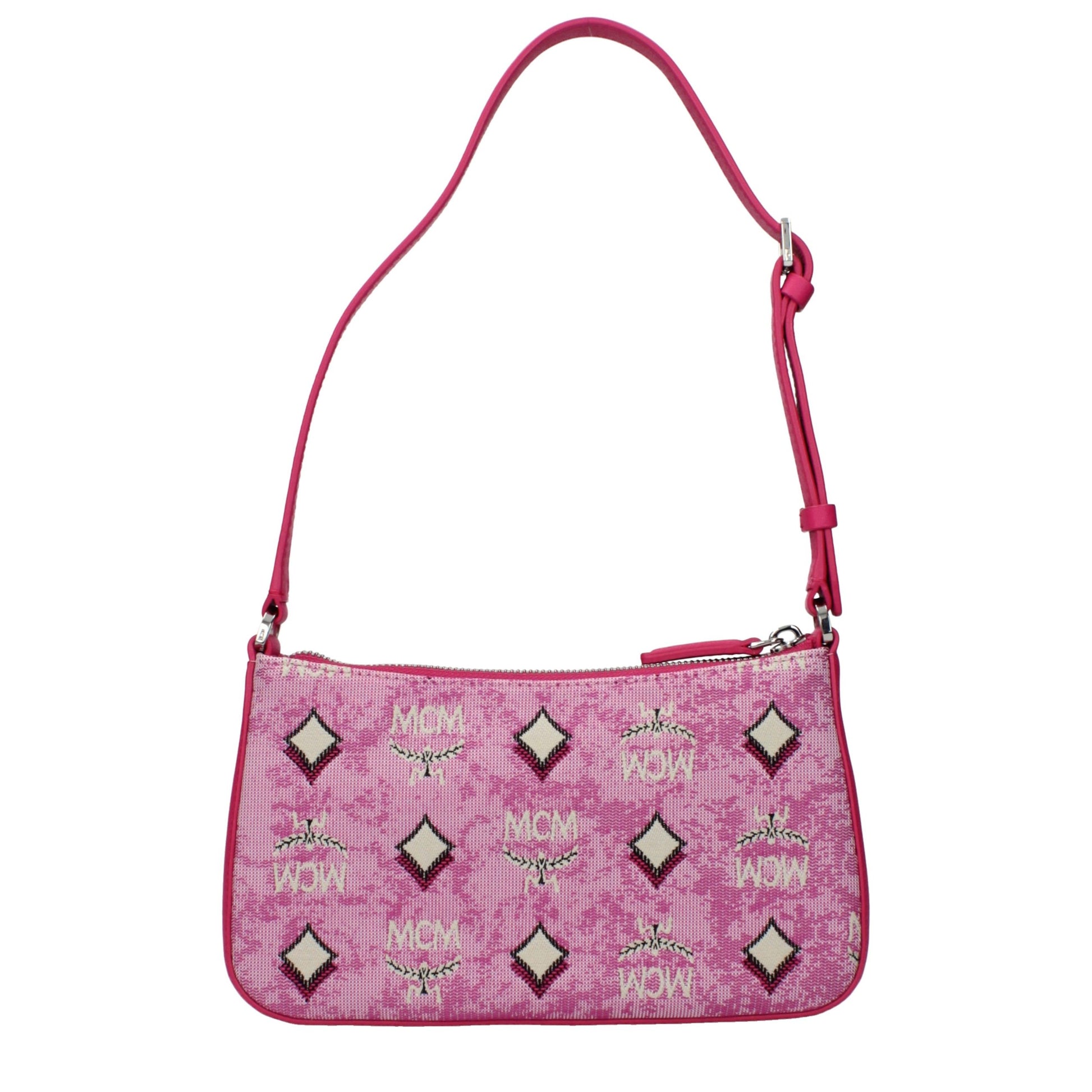 Pink Fabric Crossbody Bag