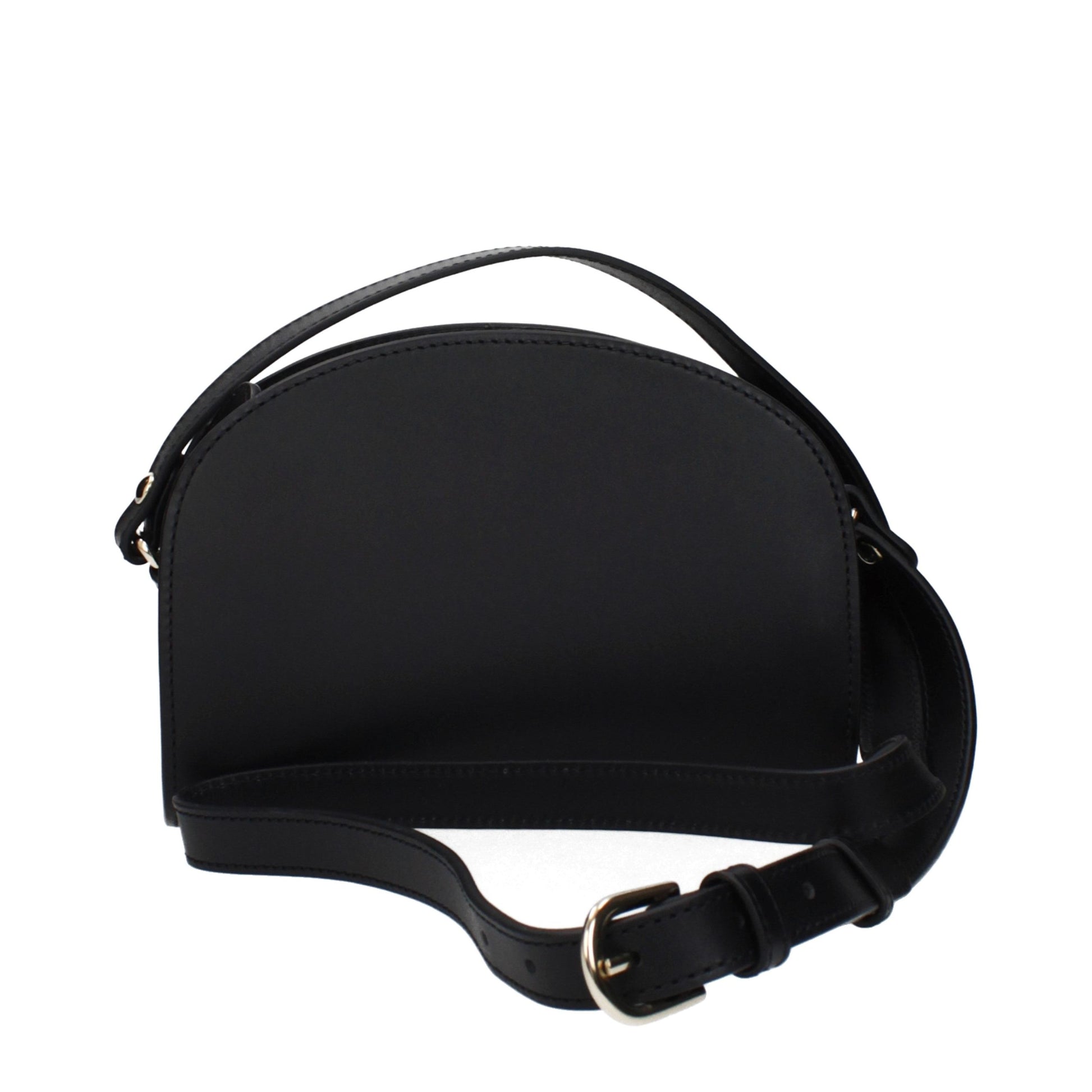 Black Leather Crossbody Bag
