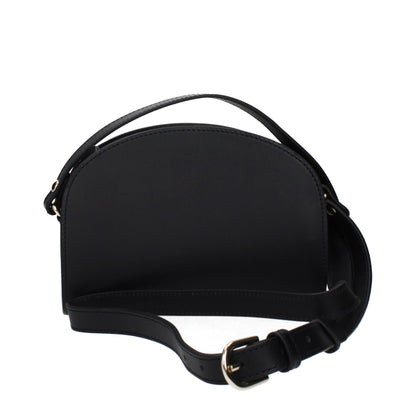 Black Leather Crossbody Bag