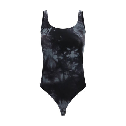Black Cotton Bodysuit