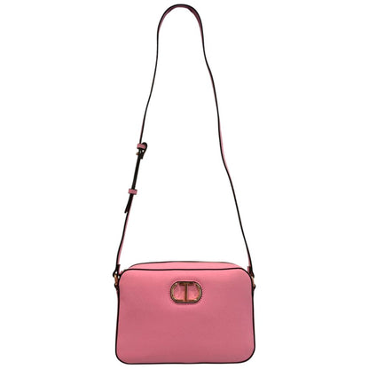 Pink PU Women Crossbody Bag