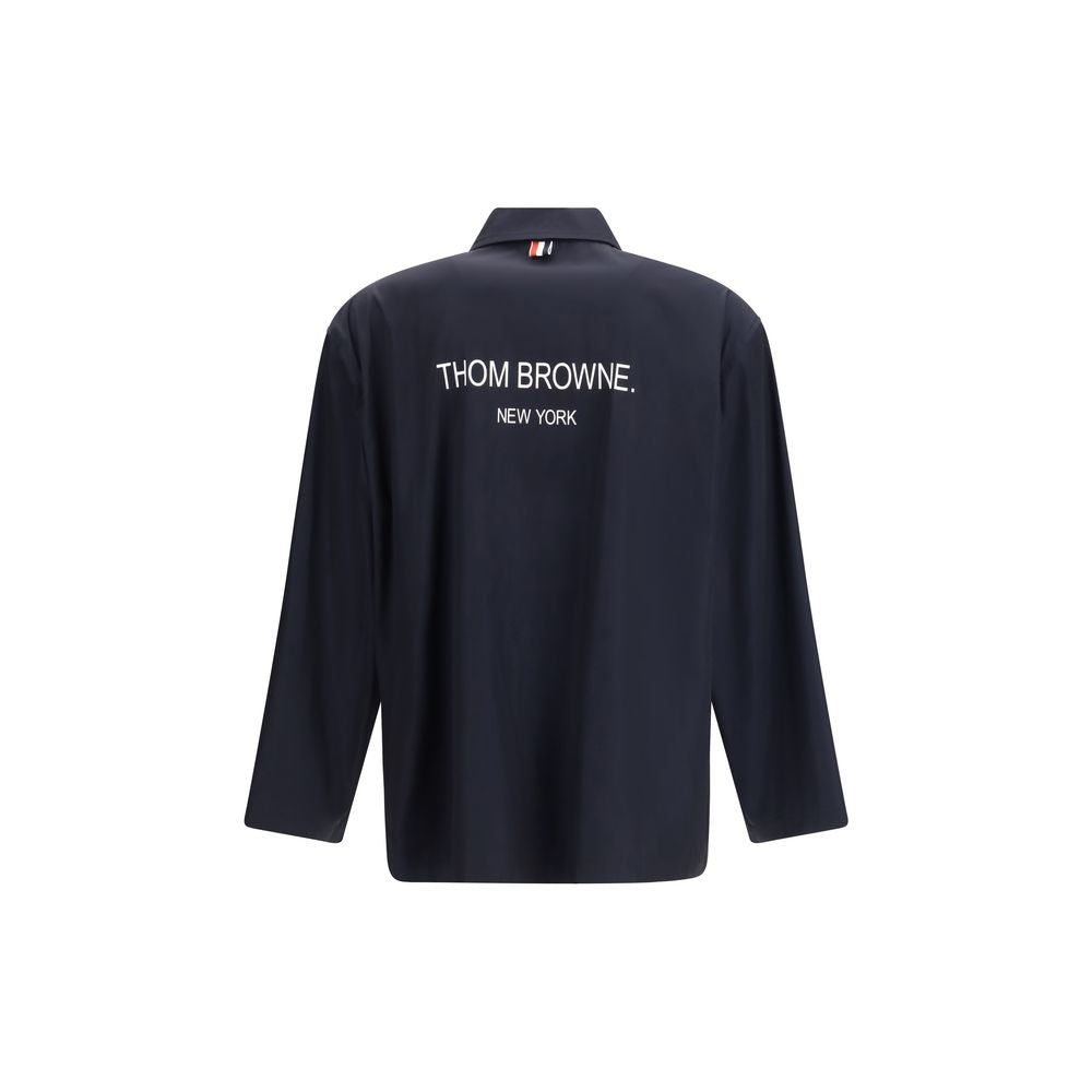 Blue Polyester Coat