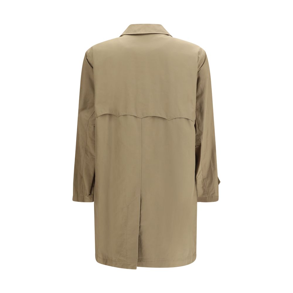 Beige Polyamide Trench Coat