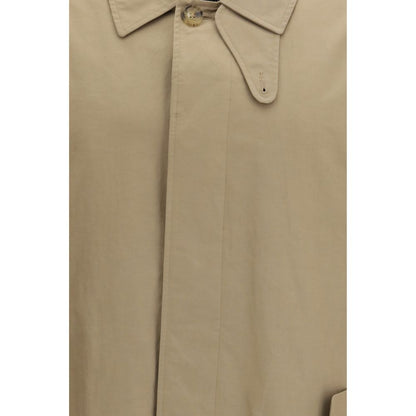 Beige Polyamide Trench Coat