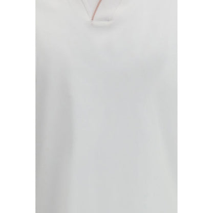 White Cotton Polo Shirt