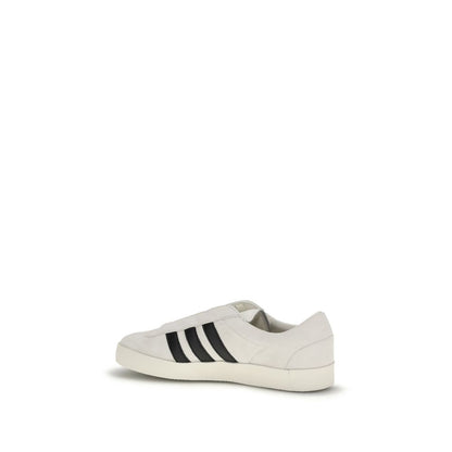 Beige Calf Leather Bos Taurus Low Top Sneakers