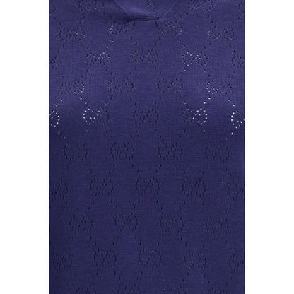 Blue Silk Dress Shirt