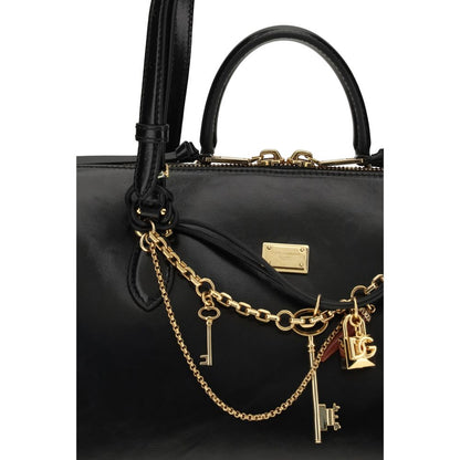 Black Calf Leather Bos Taurus Shoulder Bag