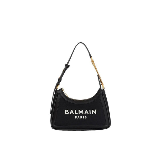 Black Cotton Shoulder Bag