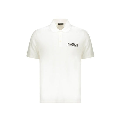 White Cotton Polo Shirt