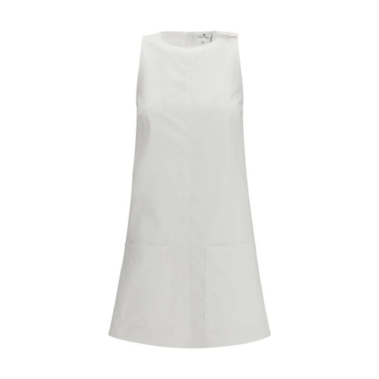 White Cotton Casual Dress