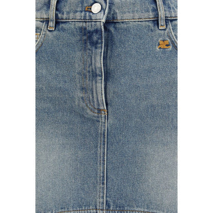 Blue Denim Skirt