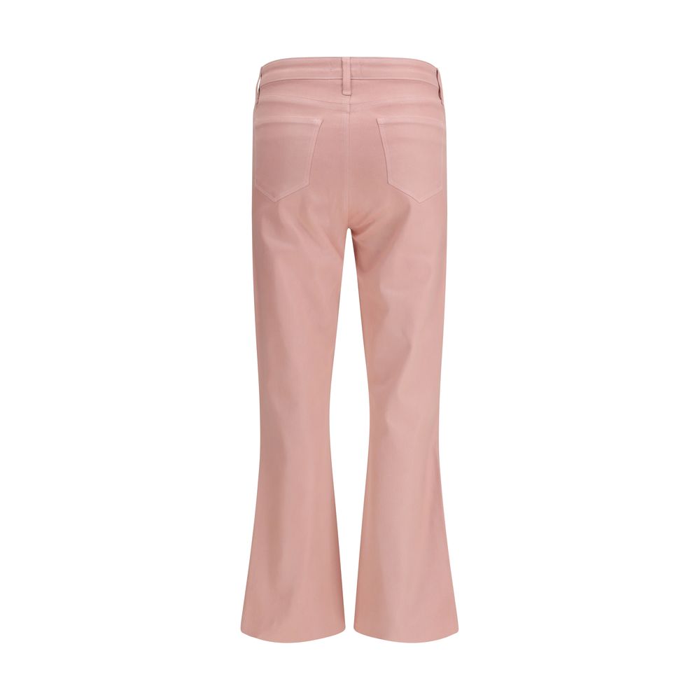 Multicolor Cotton Flared Pants