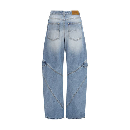 Blue Cotton Jeans Denim