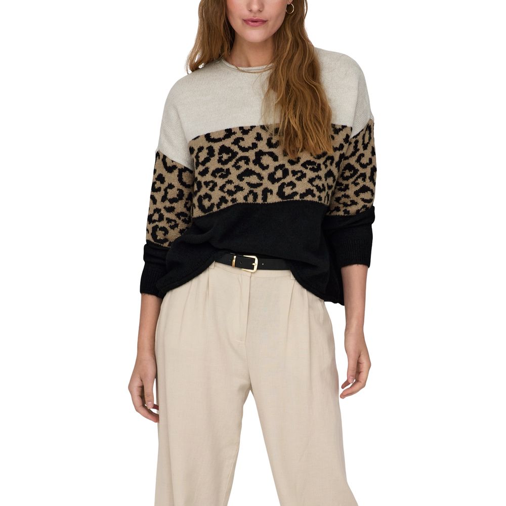 Bicolor Marabou Sweatshirt