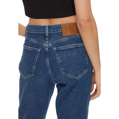 Blue Cotton Skinny Jeans