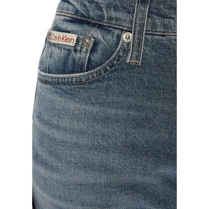 Blue Cotton Skinny Jeans