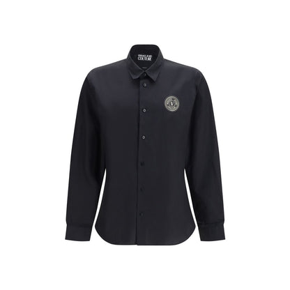 Black Cotton Dress Shirt
