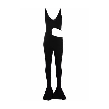 Black Viscose Jumpsuit