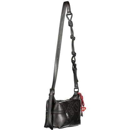 Black Polyurethane Women's Handbag
