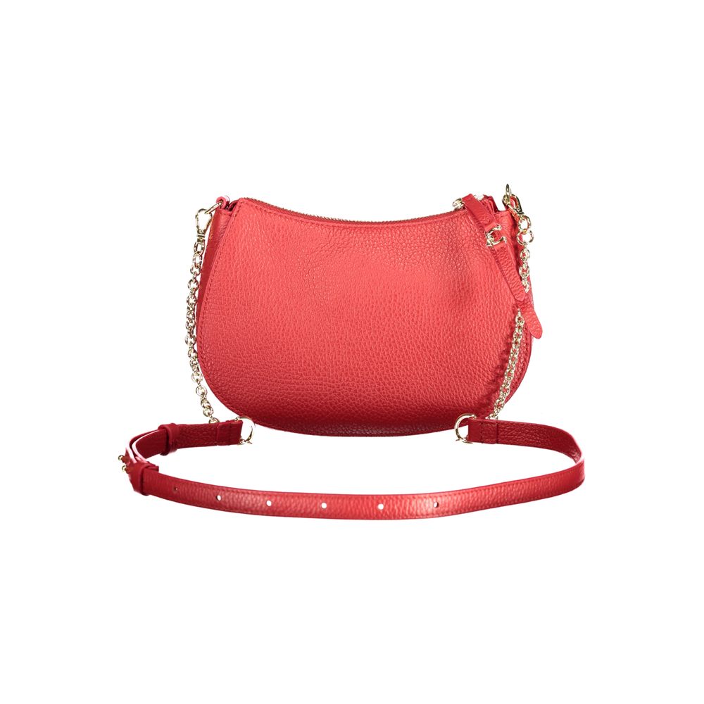 Red Leather Women Handbag