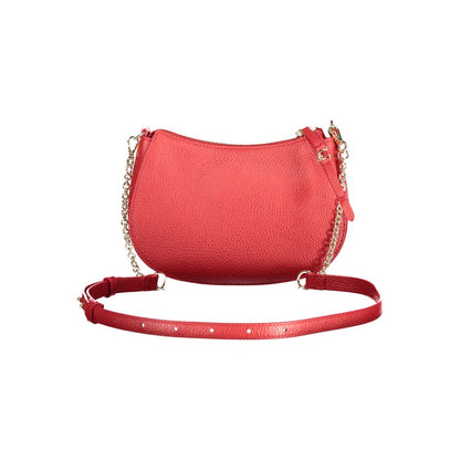 Red Leather Women Handbag