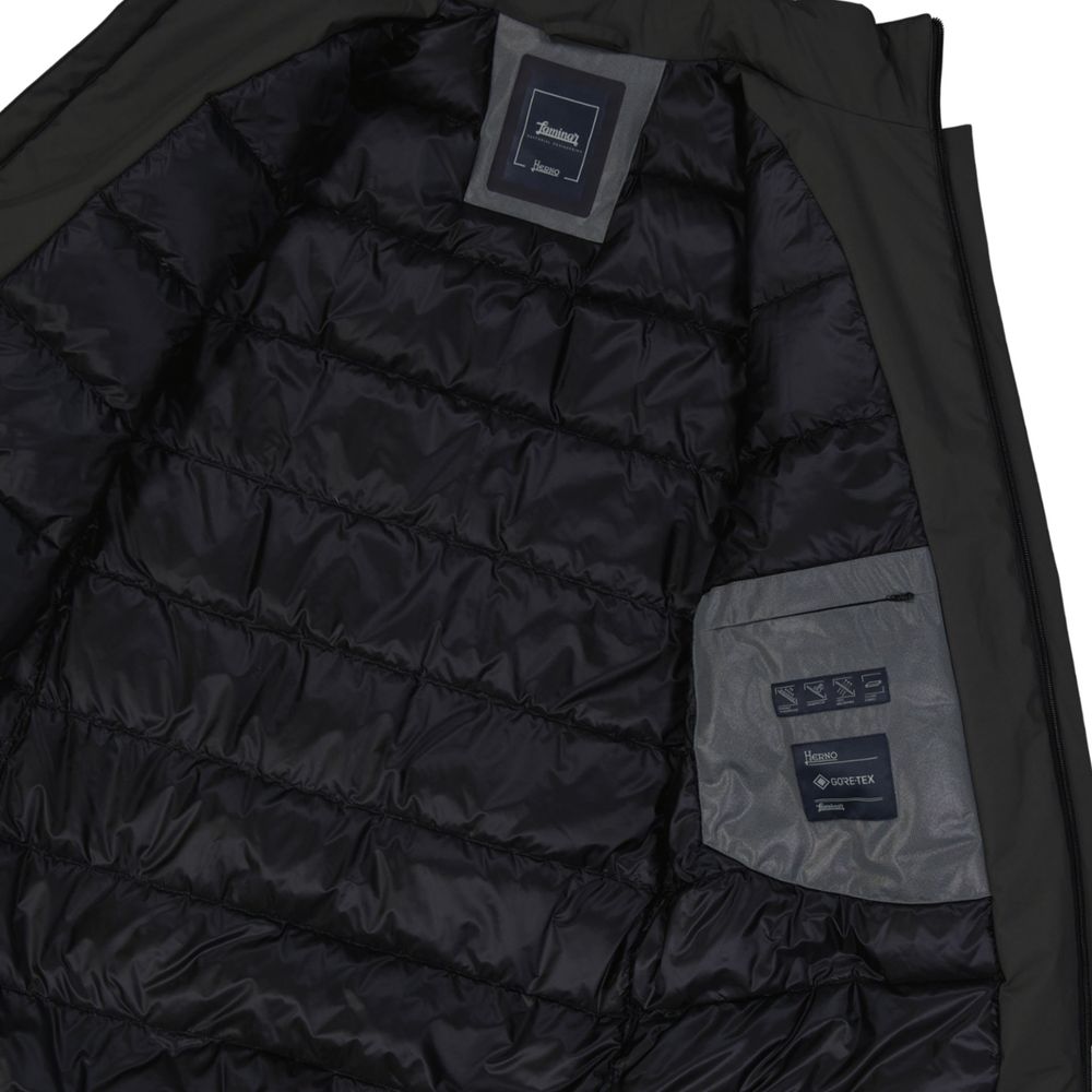 Gray Polyester Coat