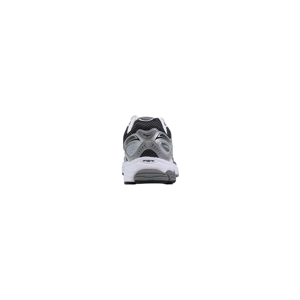 Gray Synthetic Athletic Sneakers