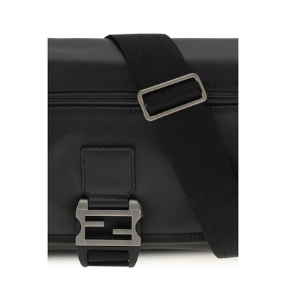 Black Calf Leather Bos Taurus Shoulder Bag