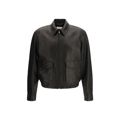Black Lamb Ovis Aries Aries Leather Jacket