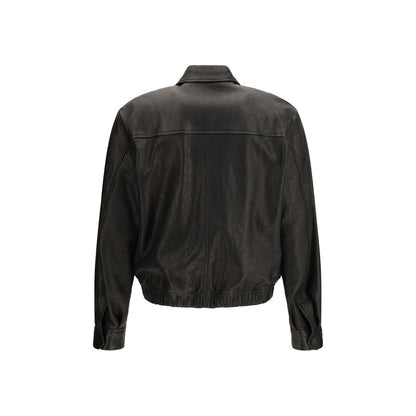 Black Lamb Ovis Aries Aries Leather Jacket