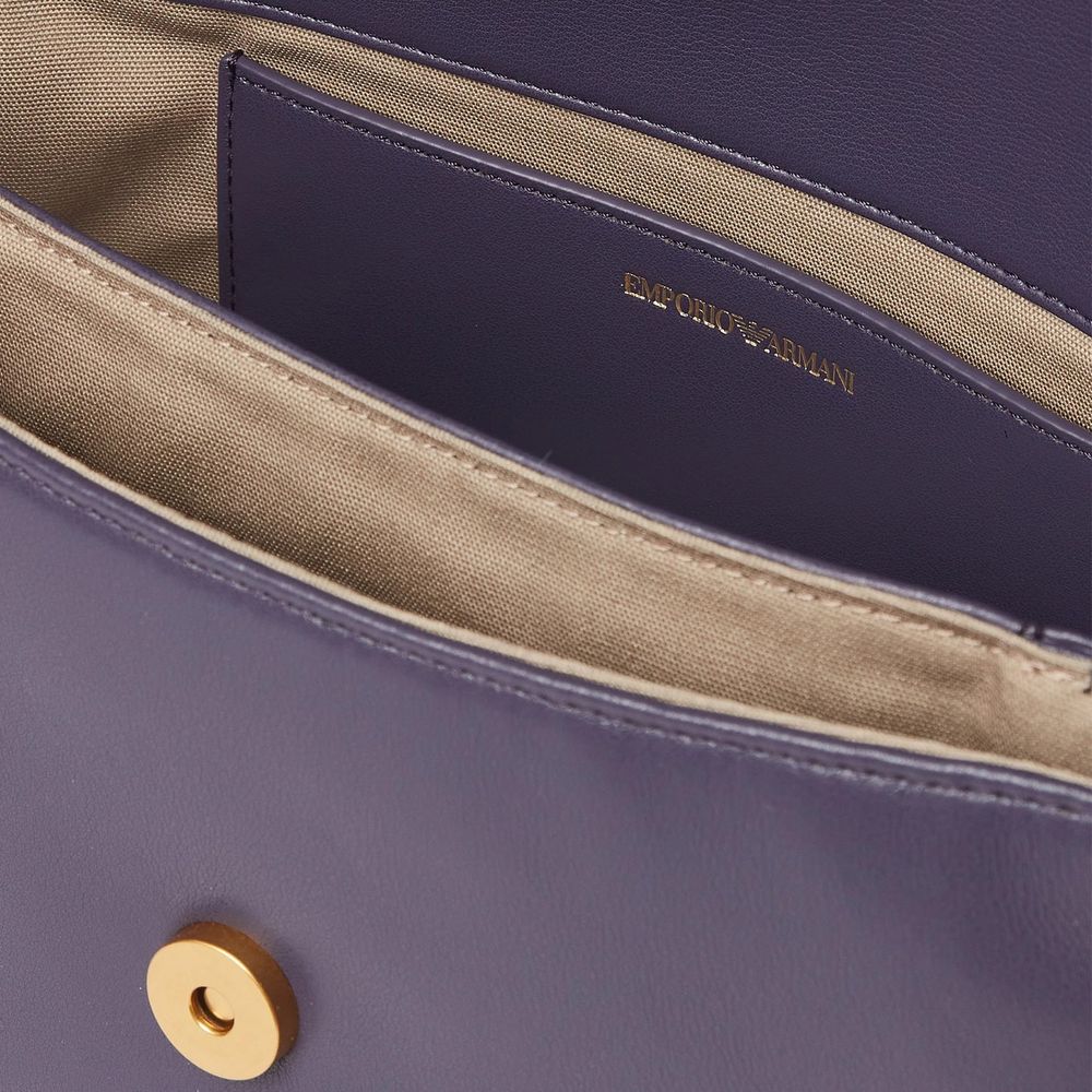 Purple Bovine Leather Crossbody Bag