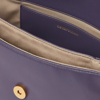 Purple Bovine Leather Crossbody Bag