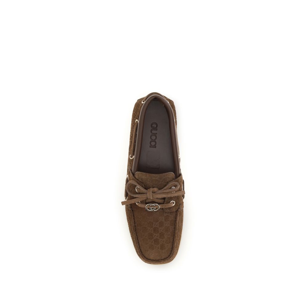 Brown Calf Leather Bos Taurus Slip-On Loafers