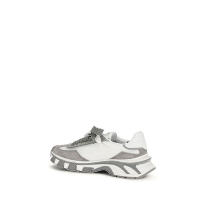 Gray Calf Leather Bos Taurus Athletic Sneakers
