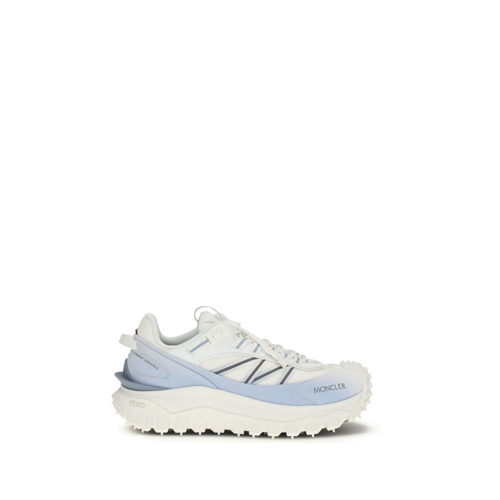 Blue Polyester Athletic Sneakers
