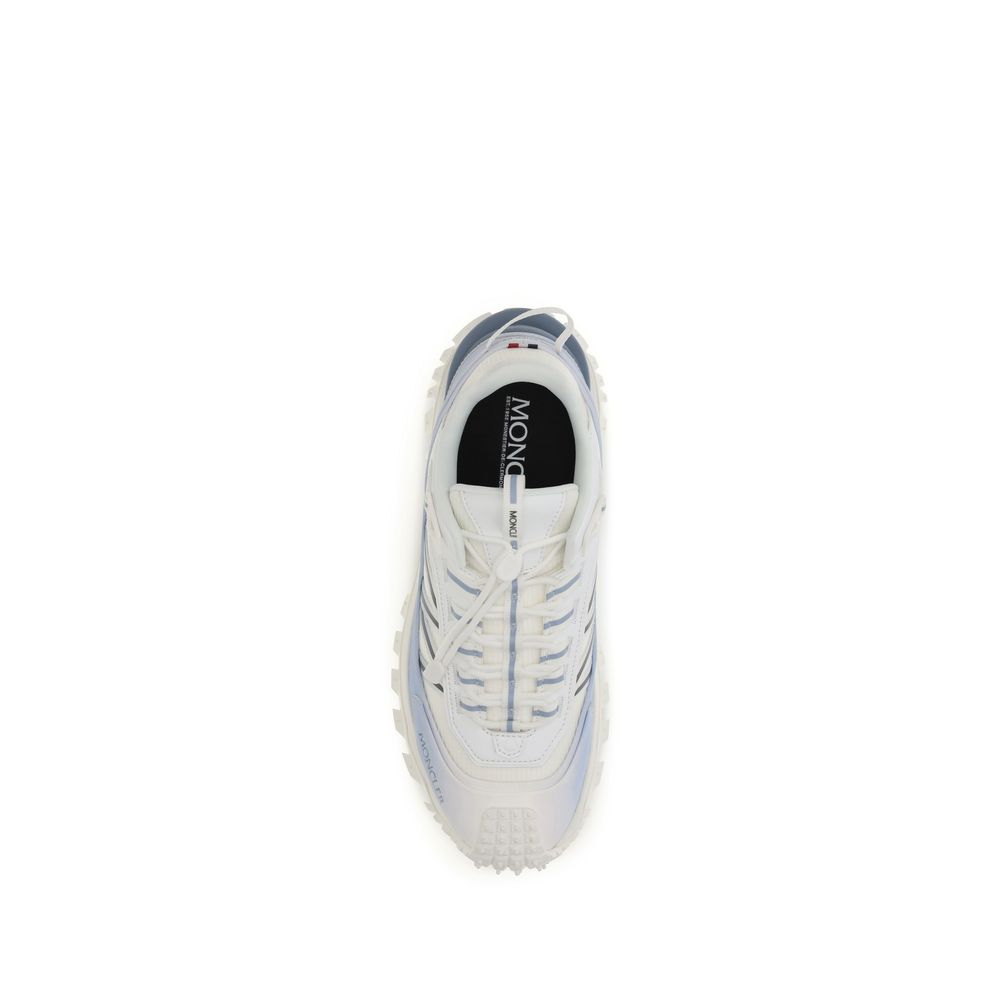 Blue Polyester Athletic Sneakers