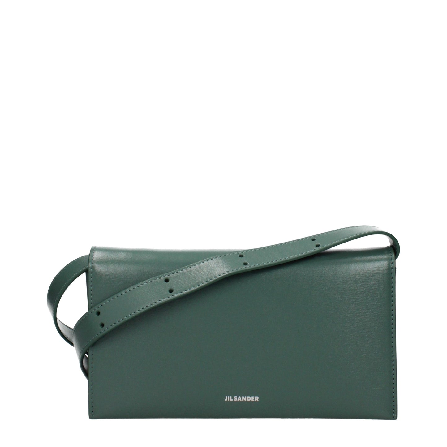 Green Leather Clutch Bag