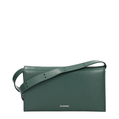 Green Leather Clutch Bag